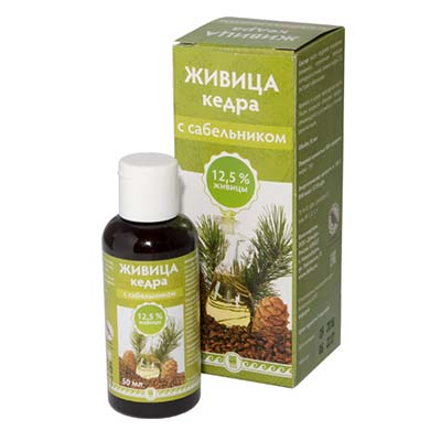 Живица кедра 12,5 с сабельником